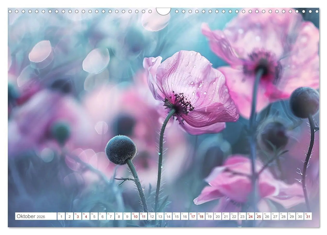 Bild: 9783457424100 | Bezaubernde Mohnblumen (Wandkalender 2026 DIN A3 quer), CALVENDO...